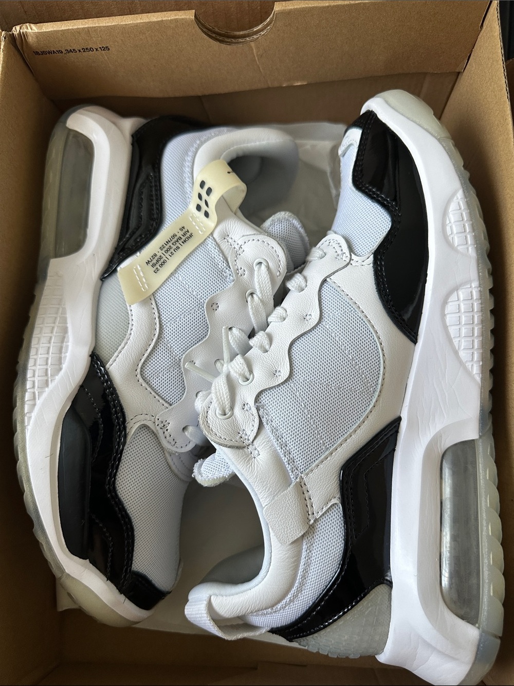 Mens White and Black Jordans